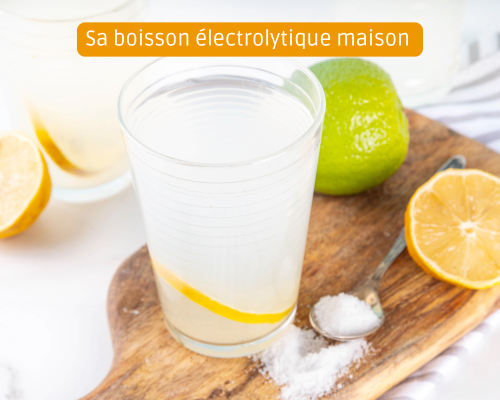 Boisson électrolytes maison